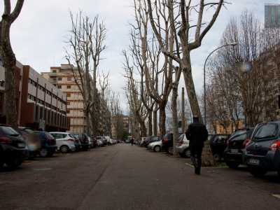 Siamo ora in corso Mazzini, via percorsa da file di platani e su cui si trova dal 1960 l�entrata dell�istituto scolastico Bianchi Dottula